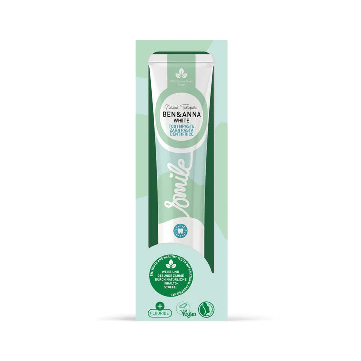 PASTA DE DENTES TUBO DE ALUMÍNIO - WHITE C/ FLÚOR 75ml