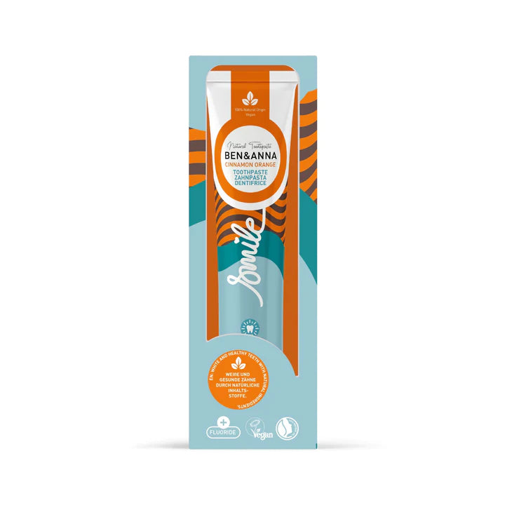 PASTA DE DENTES TUBO DE ALUMÍNIO - CANELA LARANJA C/ FLÚOR 75ml